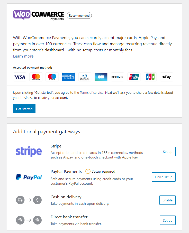 Payments