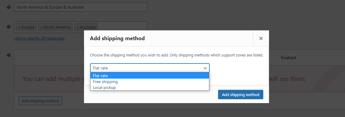 Shipping Method