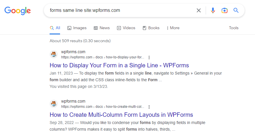 如何将 WPForms 表单设置单行显示 9 Display in Single Line