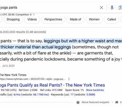 Google Featured Snippets