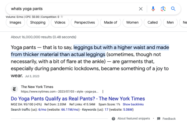 Google Featured Snippets