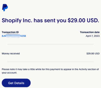 PayPal Notification