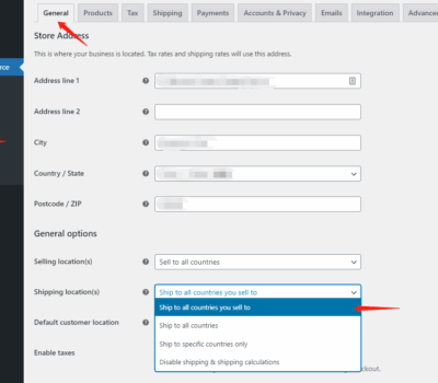 WooCommerce-Shipping-Setting