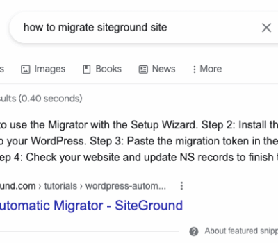how to migrate siteground site