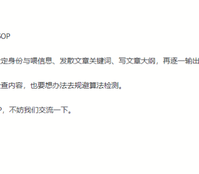 内容创建 SOP